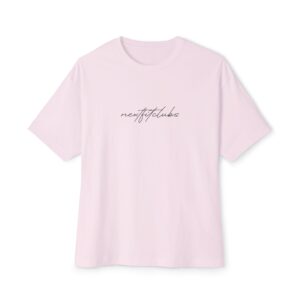 Female Script Oversized Boxy Tee