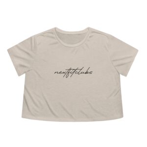 Script Women's Flowy Cropped Tee