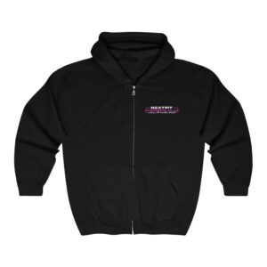 STRENGTH CLUB Pink Unisex Heavy Blendâ„¢ Full Zip Hooded Sweatshirt