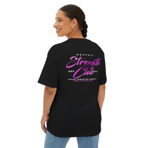 STRENGTH CLUB Pink Unisex Oversized Boxy Tee