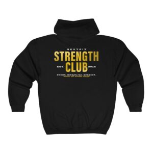 STRENGTH CLUB Unisex Heavy Blendâ„¢ Full Zip Hooded Sweatshirt