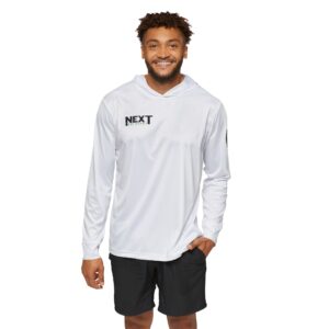 WHITE Men's Sports Warmup Hoodie