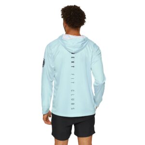 LIGHT BLUE Men's Sports Warmup Hoodie