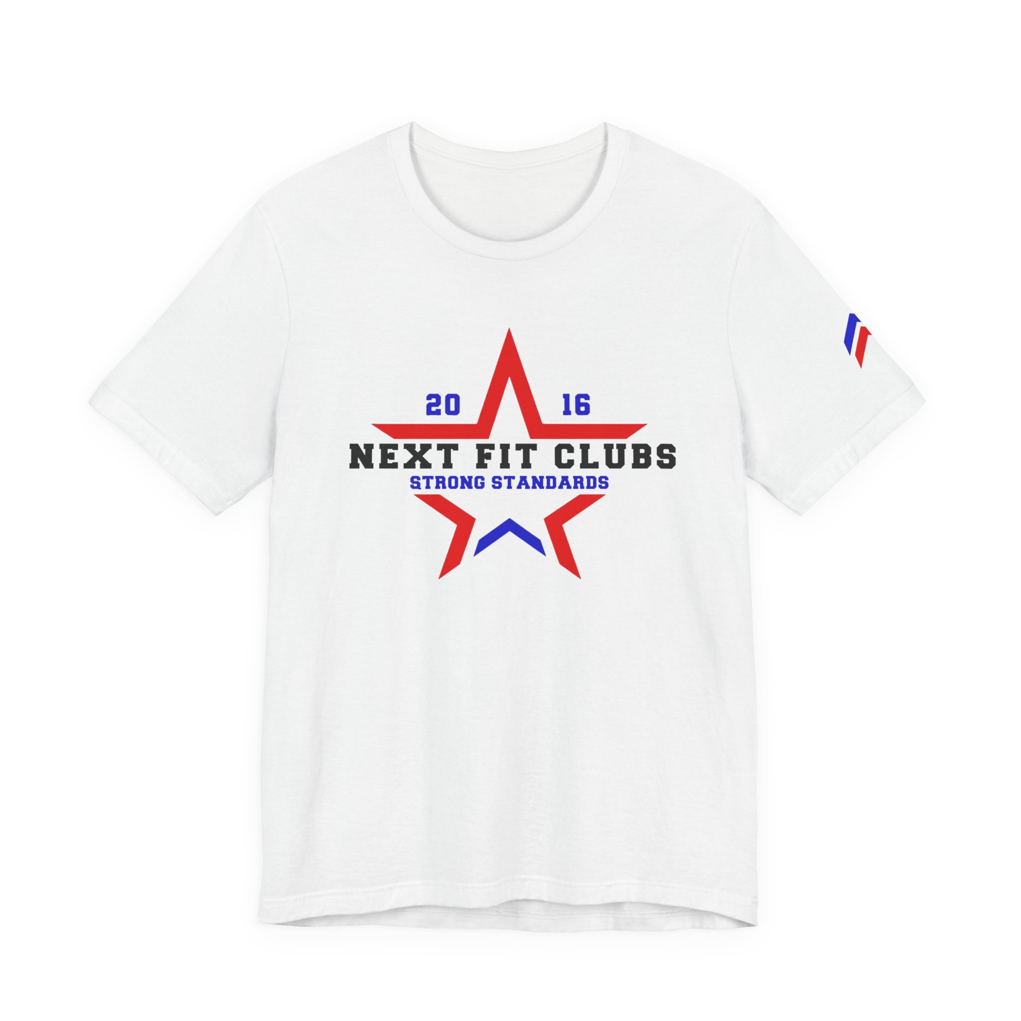 Next Fit Clubs Tee — “Your Standard Builds Your Strength” Athletic Fitness Shirt
